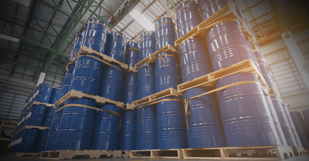 Barris de petróleo, um dos principais combustíveis fósseis do mundo