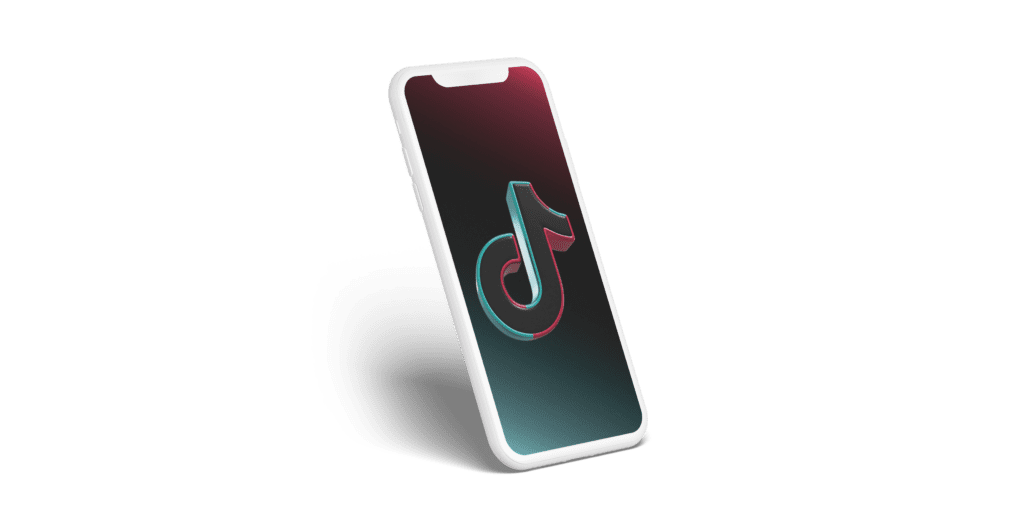 Tela de celular mostra logo da plataforma de vídeos TikTok