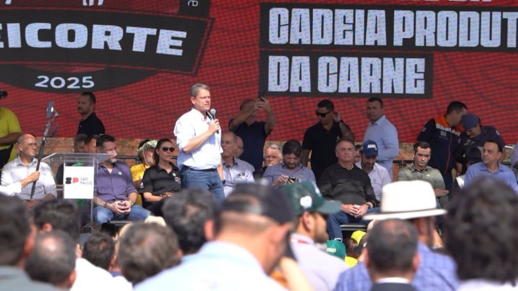 O governador Tarcísio de Freitas. Foto: Reprodução/Giro do Boi