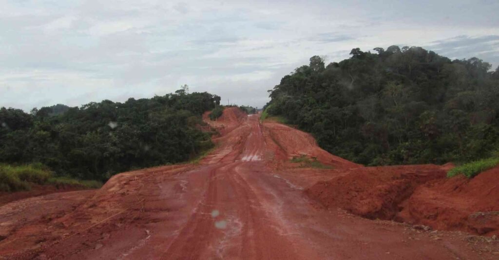 Trecho não pavimentado da Rodovia Transamazônica