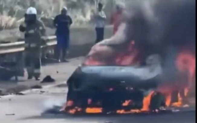 Vídeo flagra momento em que carreta explode em Barra Mansa (RJ)