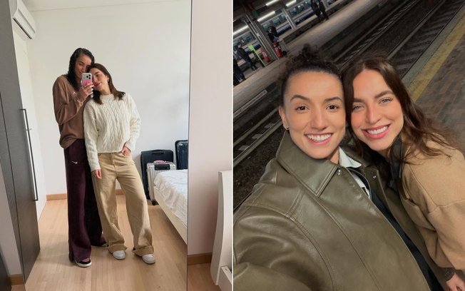 Gabi Guimarães se declara para Bruna Unzueta em aniversário