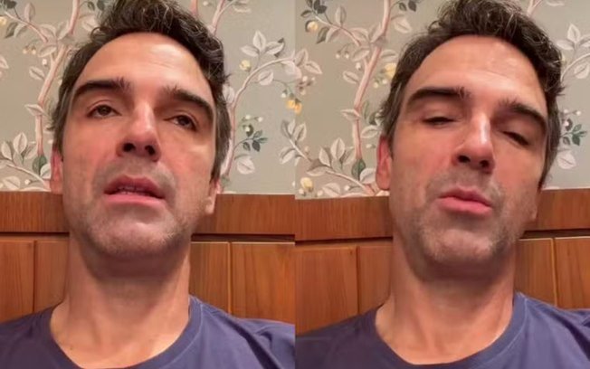 Tadeu Schmidt surge abatido após o fim do BBB: “Exausto”