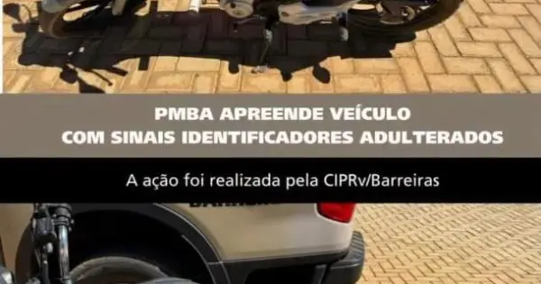 VEÍCULO COM SINAIS ADULTERADOS É APREENDIDO EM WANDERLEY