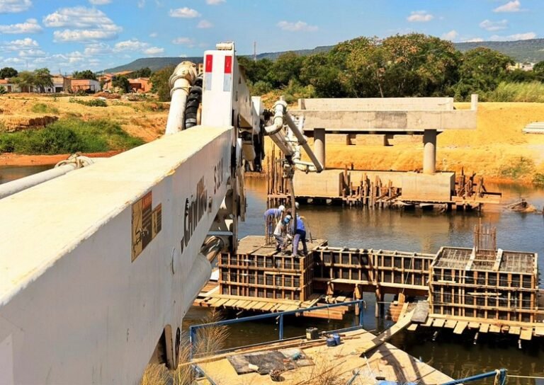 Nova ponte sobre o Rio Grande avança e ultrapassa 60% de execução em Barreiras