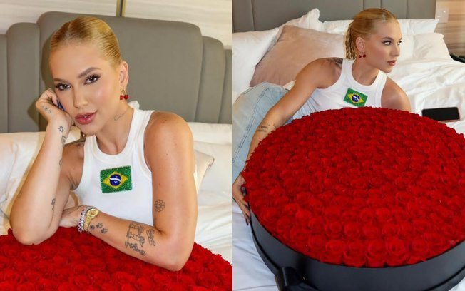 Voltaram? Virginia ganha buquê de rosas gigante e Vini Jr. reage