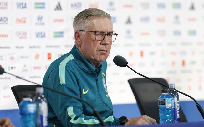 Ancelotti revela por que Vini não bateu pênalti do Brasil