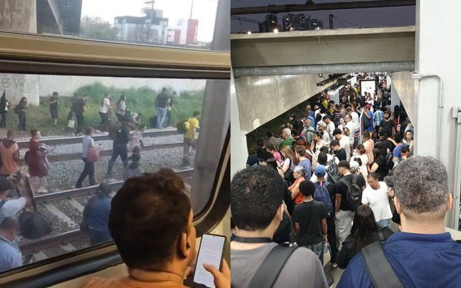 Vídeo: trem descarrila pelo segundo dia seguido na Linha 8 em SP