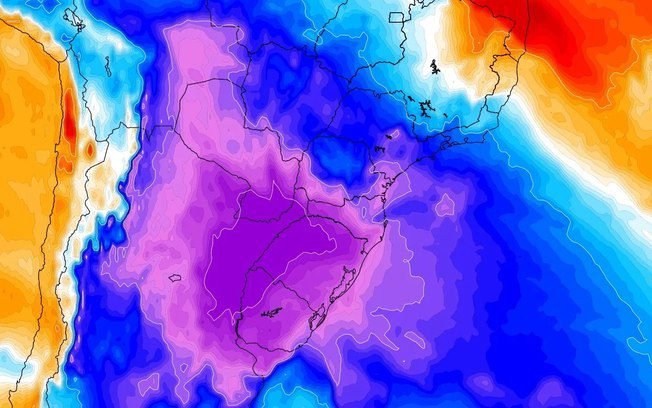 Massa de ar frio derruba temperaturas em 16 estados noferiado