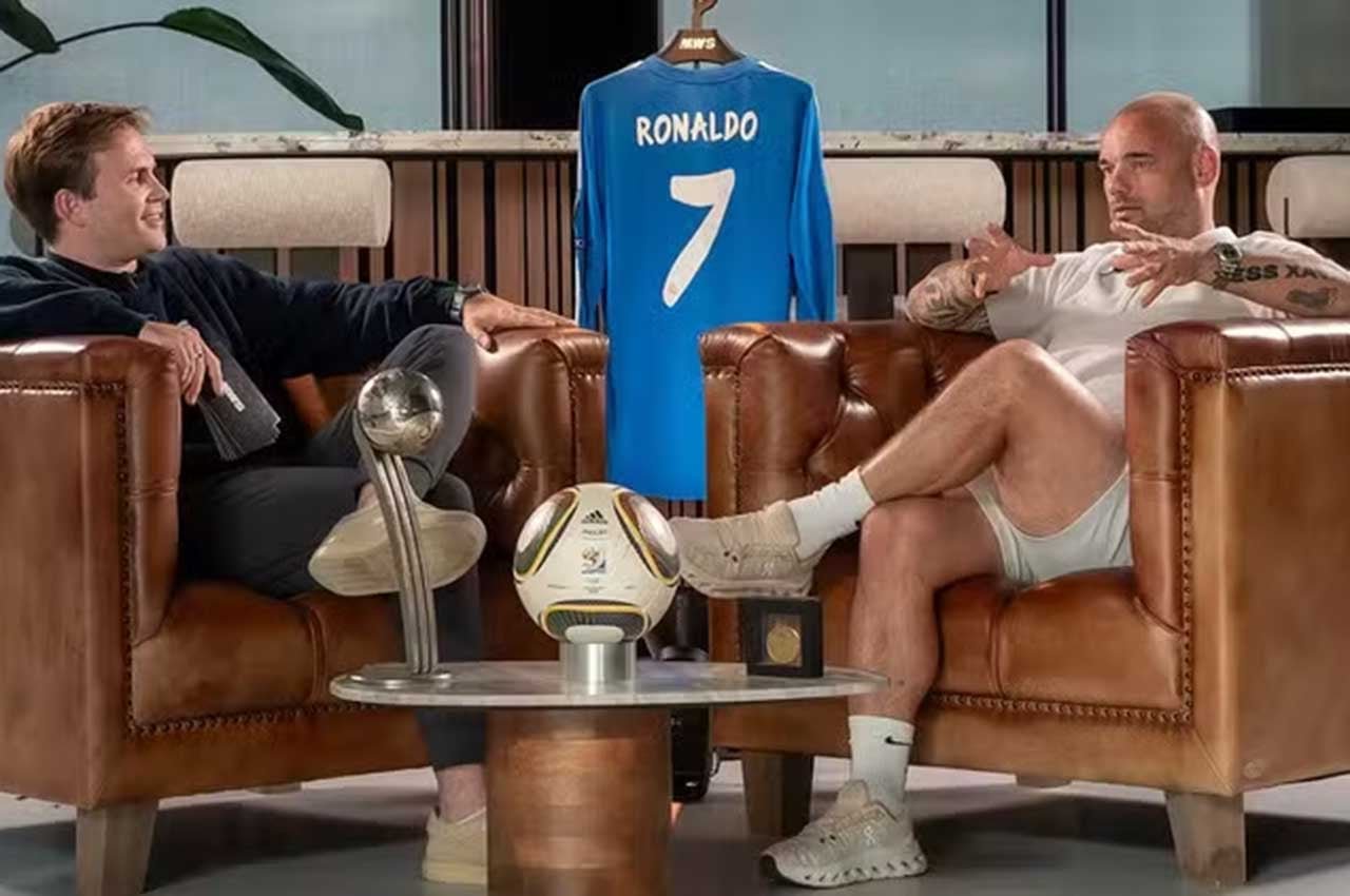 Sneijder leiloou parte da sua coleção de itens esportivos - Divulgação/MatchWornShirt