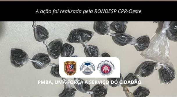 PMBA APREENDE DROGAS EM  BARREIRAS
