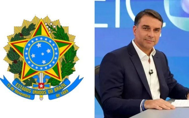 Flávio Bolsonaro usou brasão antigo do Brasil em versão da carta