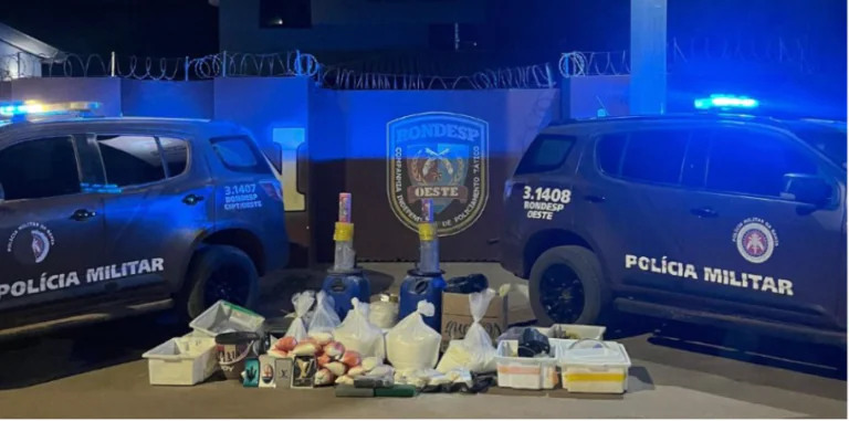 PMBA APREENDE MAIS DE 150 KG DE DROGAS EM LABORATÓRIO CLANDESTINO EM WANDERLEY-BA